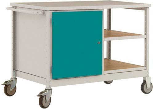 Manuflex LW1003.5021 Werkbank Mobil aus Stahl in Blau/Türkis B/T/H: 113,5 x 78,0 x 59,0 cm - Bild 1