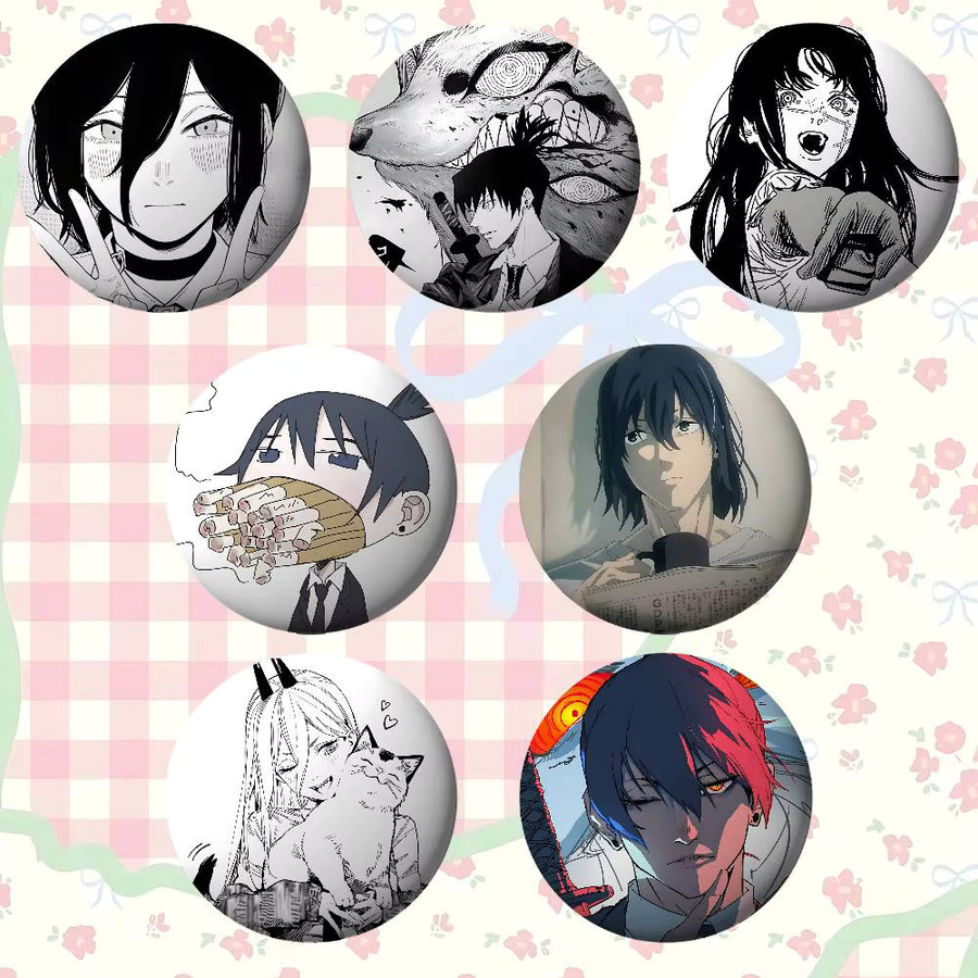Anstecknadel Anime C-Chainsaw Man, Metall, Unisex - Bild 3