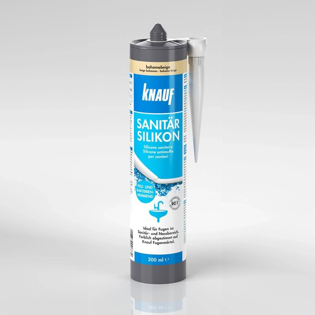 Knauf Sanitär-Silikon Bahamabeige, schimmelresistent, 300 ml - Bild 1