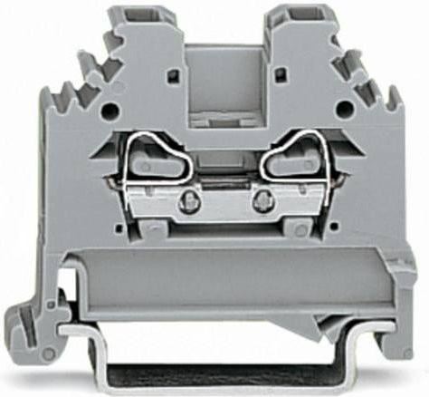 WAGO 280-101 Durchgangsklemme 5mm Zugfeder Grau 100 Stück - Bild 1