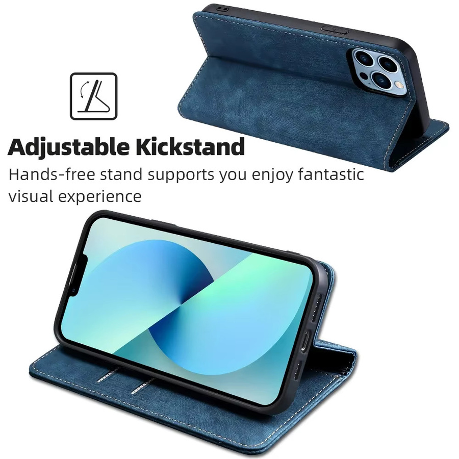 Business Magnetische Leder Brieftasche Handyhülle für Honor Play 50 Plus, 8t, X50i Plus 5G und X7b 4G Flip Case mit Kartenfächern und RFID-Schutz - Bild 4