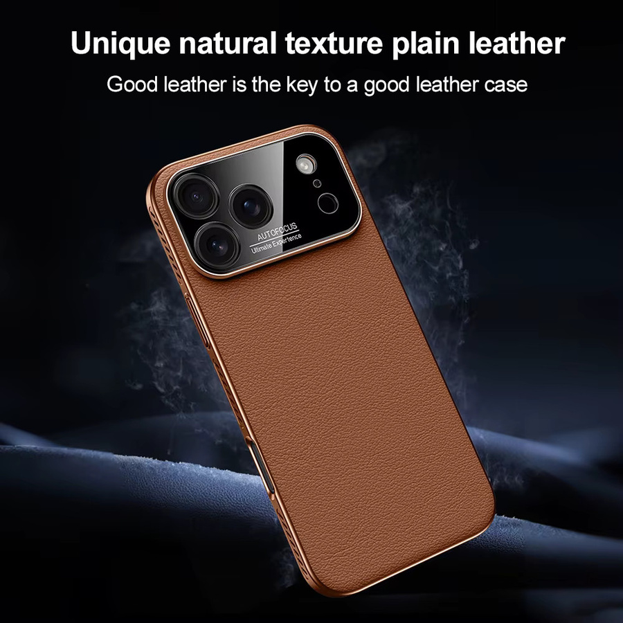 AKABEILA Lederhülle mit Magnetverschluss für iPhone 17 Pro Max 16 15 14 Pro Max in Schwarz - Bild 2