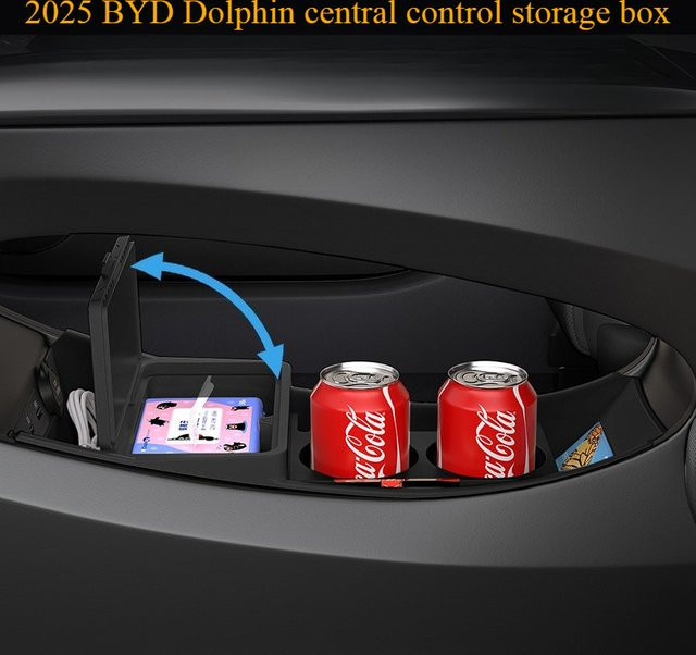 Armlehnen-Aufbewahrungsbox für BYD Dolphin 2025 mit Polsterung für die untere Schicht zur Auto-Innenraum-Modifikation - Bild 1