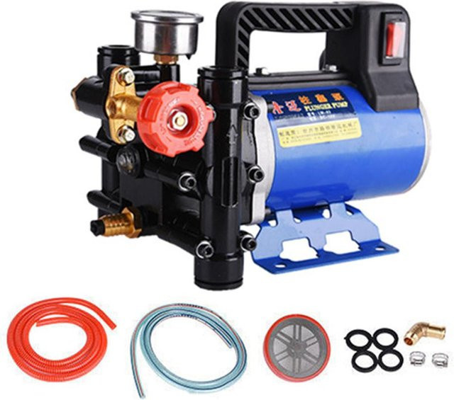 Elektrische Doppelzylinder-Kolbenpumpe von TOMTOP JMS für Hochdruck-Gartensprühbewässerung und Autowaschanlagen, 48V, bunt - Bild 1