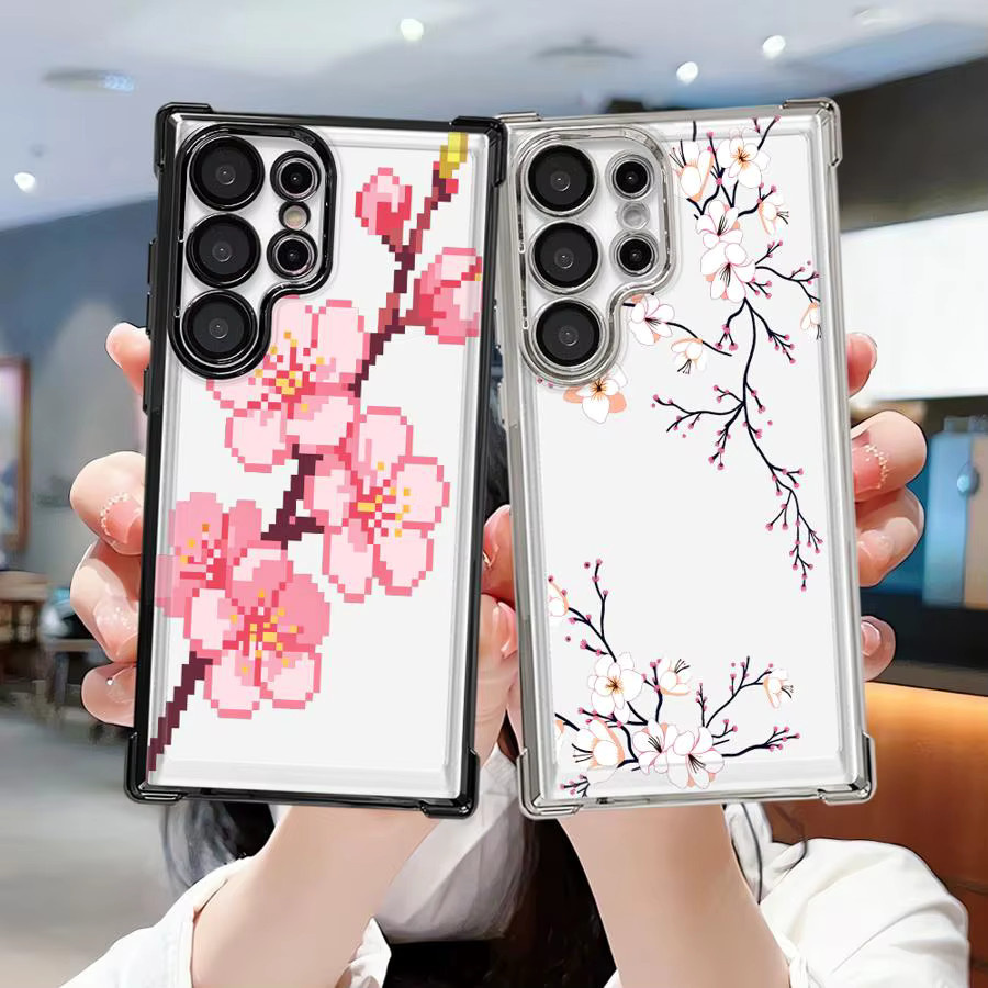 Cartoon-Kirschblüten Handyhülle für Samsung Galaxy S26 Ultra S25 S24 S23 S22 S21 Plus S20 FE in Multicolour - Bild 2