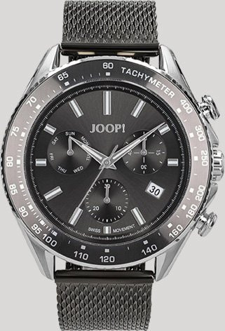 Joop! Chronograph, Edelstahl, Quarz, Silber/Dunkelgrau, Herren - Bild 1