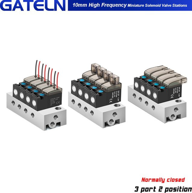 GATELN Miniatur-Magnetventil Typ G M L, 2-Positionen-3-Wege, Normalerweise Geschlossen, 10mm, 6V/12V/24V, Vakuumventil - Bild 1