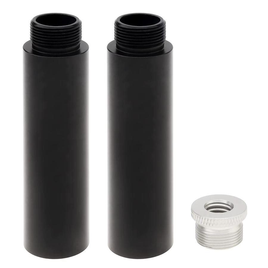 DigiYes Mikrofon-Verlängerungsrohr aus Aluminiumlegierung für Schreibtisch- und Armständer, 2 Stück, Schwarz, 5/8 Zoll - Bild 7