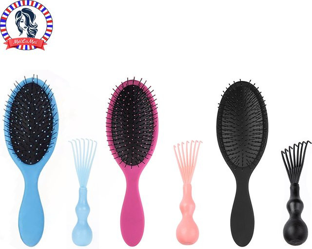 2 Stück Nylon-Paddel-Haarbürste, antistatischer Kissen-Kamm, Unisex - Bild 1