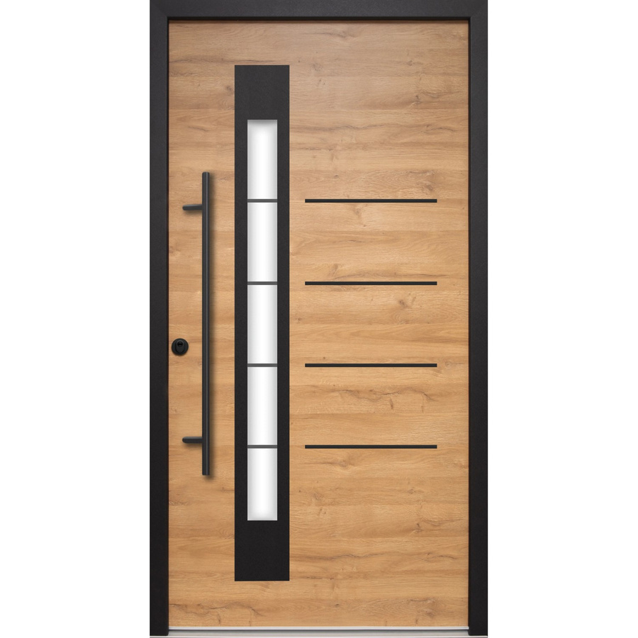 Splendoor Sicherheitshaustür Thermospace Berlin Prime RC2 in Braun oder Schwarz mit Glaseinsatz, B/H: 100 x 210 cm - Bild 2