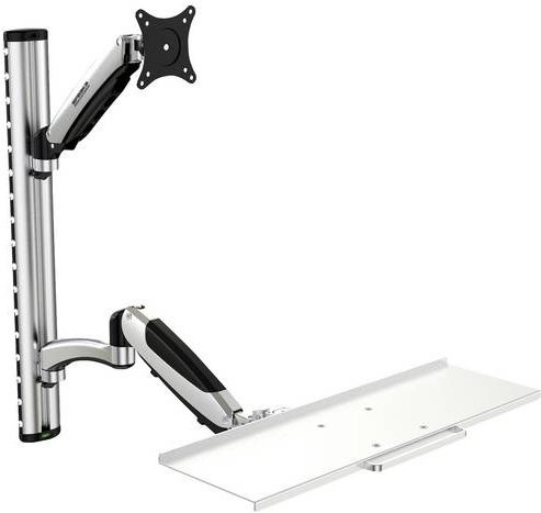 SpeaKa Professional SP-MM-730 Monitor-Wandhalterung für 17 bis 27 Zoll in Schwarz/Silber - Bild 1