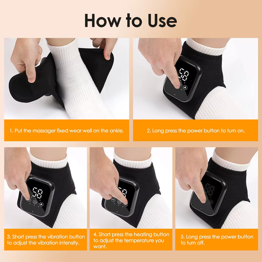 Hailicare Knöchelmassagegürtel, Schwarz, Unisex - Bild 5