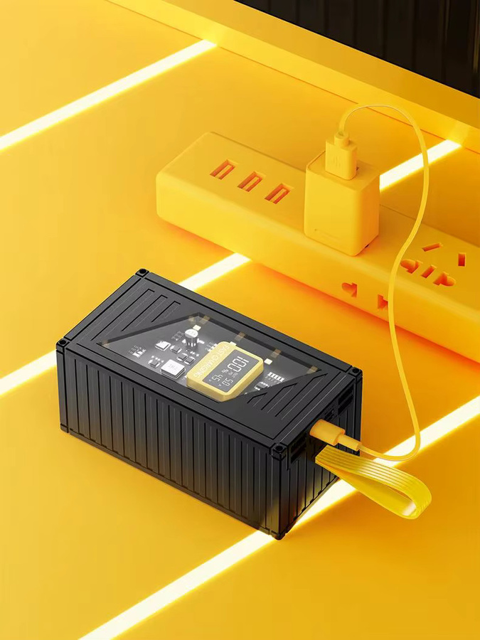 ROMOSS Powerbank mit 50000 mAh Kapazität und 120W Schnellladefunktion, weißes digitales Display, tragbare externe Batterie für iPhone und Huawei - Bild 4