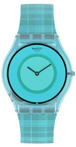 Swatch Armbanduhr, Quarz, Kunststoff, Blau, Unisex - Bild 1