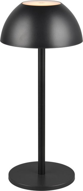 Reality LED-Tischleuchte Ricardo in Schwarz Matt mit Pilzdesign, Up-Down-Licht und Touch-Dimmer, Ø 13,5 cm - Bild 1