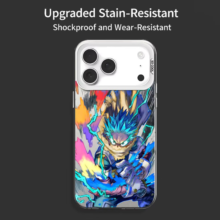 Anime My Hero Academia Handyhülle für iPhone 12-17, transparente TPU Jelly-Hülle, stoßfest und ultra-slim - Bild 3