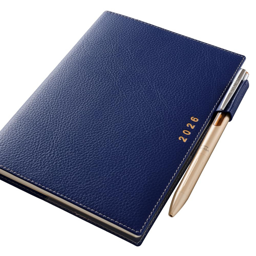 NOLTY Planer 2026 April Start B6 Vertikal Carrel 2 in Marineblau mit Hardcover - Bild 2