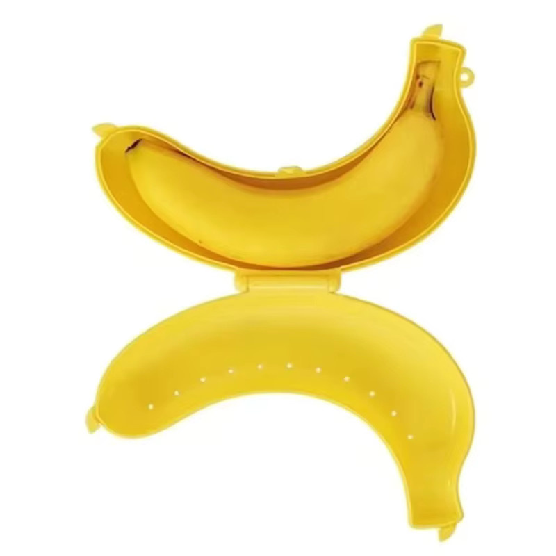 Tragbare Banana Schutzhülle aus Kunststoff für Outdoor und Reise mit Snap-Lid Verschluss - Bild 2