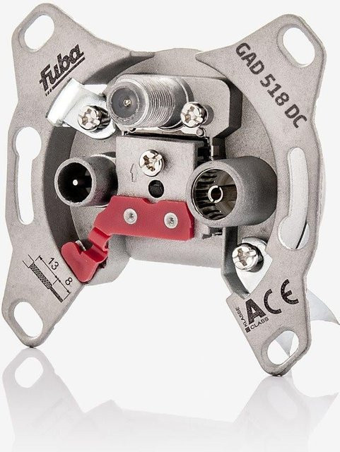 Fuba Durchgangsdose GAD 518 DC in Silber - Bild 1