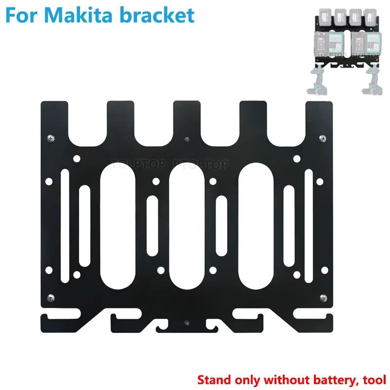 Wandhalterung für Makita Ladegeräte und Akkus 14,4 V/18 V in Schwarz - Bild 3