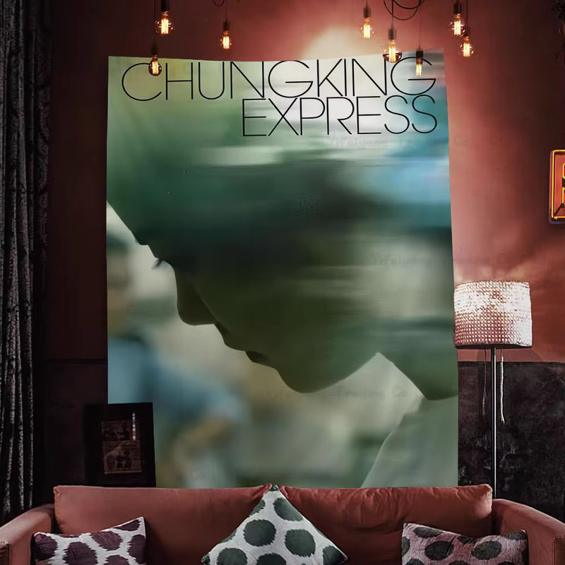 Bohemian Wandteppich im Mandala-Design mit Wong Kar Wai Filmprint als dekorativer Wandbehang - Bild 3