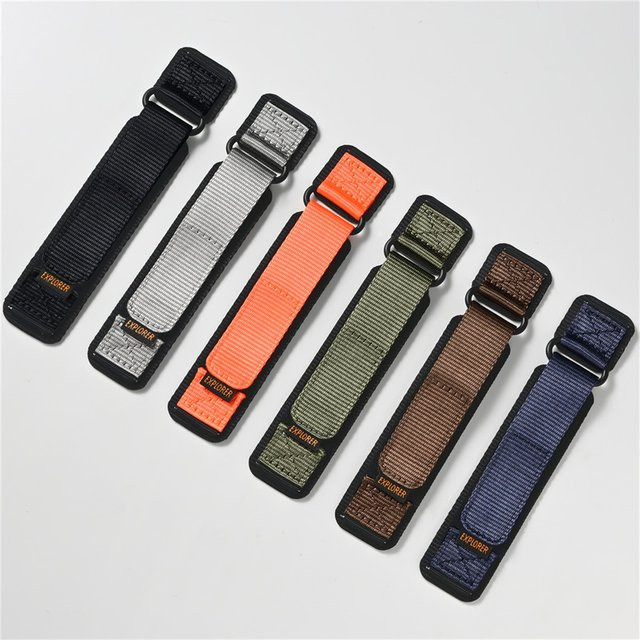 Abay Uhrenarmband Nylon, Schwarz, Herren - Bild 1