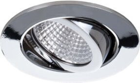 Brumberg LED-Einbauleuchte rund in Chrom mit warmweißem Licht - Bild 1