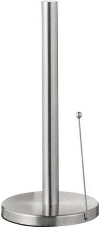 Esmeyer Küchenrollenhalter aus Edelstahl mit Abreißhilfe in Silber, H: 330 mm, Ø: 150 mm