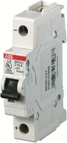 ABB S201UDC-Z40 Leitungsschutzschalter 1-polig MCB weiß - Bild 1