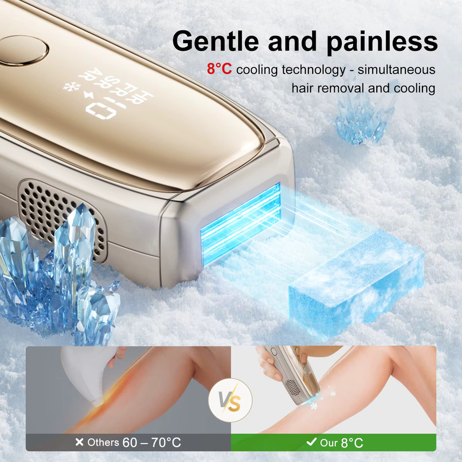 ANLAN IPL Laser-Haarentfernungsgerät mit Eiskühlung, Unisex - Bild 2