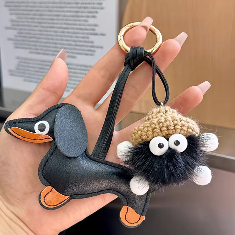 Yogodlns Schlüsselanhänger, Kohleball Plüsch, Unisex - Bild 2