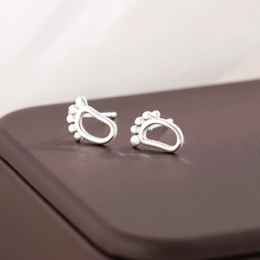 GaGa-Duck Ohrstecker, 925 Silber, Fußförmig - Bild 2