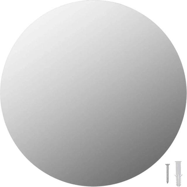 vidaXL Wandspiegel Rund aus Glas in Silber, Durchmesser: 40 cm - Bild 1