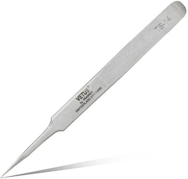 Antistatische Präzisionspinzette aus Edelstahl in Silber von Simplistic Living Home für Augenbrauen, Wimpern und Uhrmacher-Reparaturen - Bild 1
