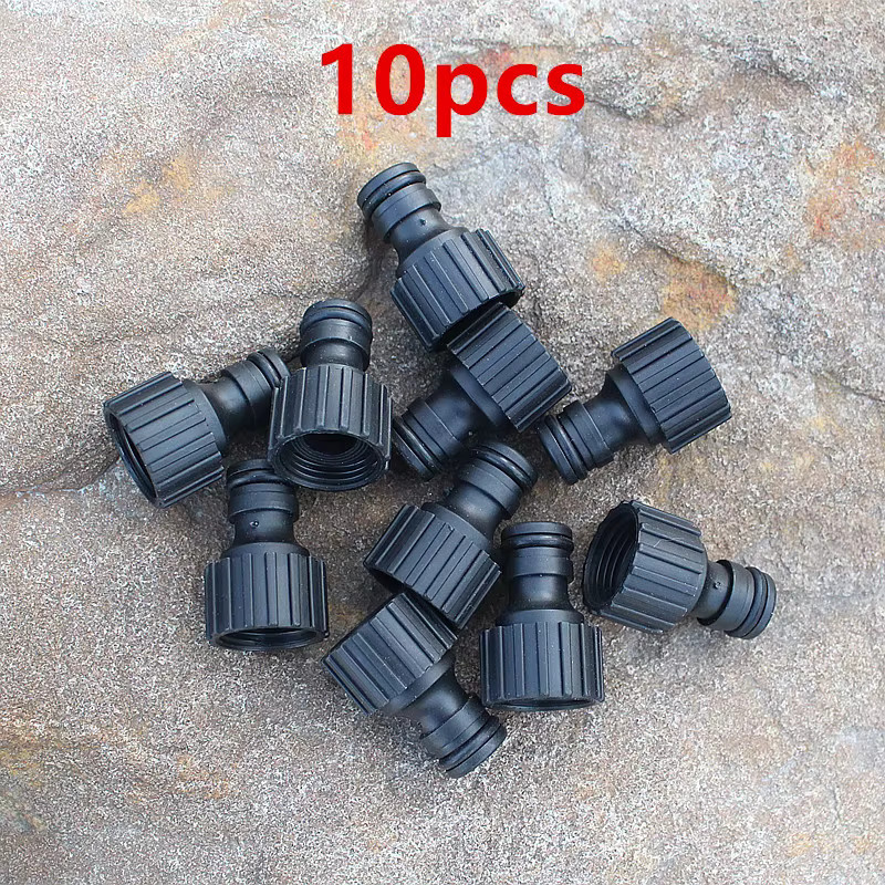Nongjiale 10er Set Schnellkupplung mit 1/2 Zoll Innengewinde für Gartenbewässerung und Autowäsche in Schwarz - Bild 2