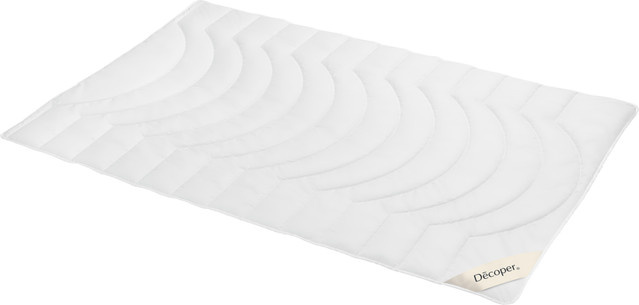Decoper Faserdecke 3D-Hohlfaser mit Baumwollbezug, Weiß, B x L: 135 x 200 cm - Bild 1