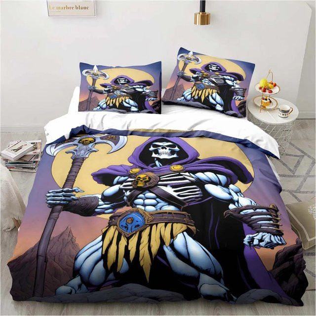 He Man und die Masters of the Universe Bettwäscheset aus Mikrofaser, 3-teilig, Mehrfarbig, B/H: 140 x 200 cm - Bild 1