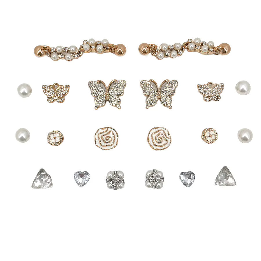 Schmetterling Rose Charms, Perle, Diamant, Damen - Bild 4