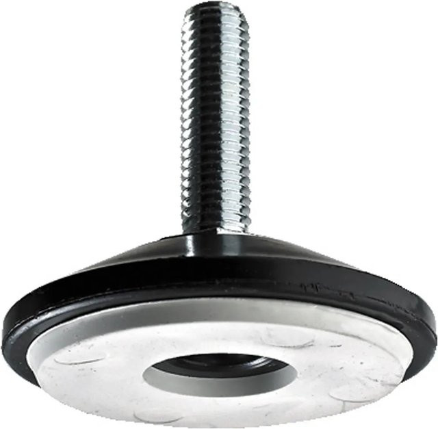 Hettich Bodenausgleichs-Schraube mit Rutschstopp in Silber und Schwarz, M10 x 50 x 30 mm, 2 Stück - Bild 1