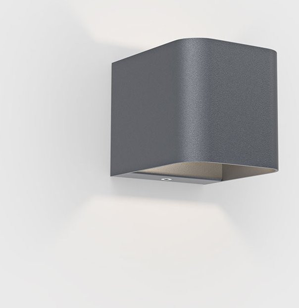 IP44 Intro LED-Außenleuchte in Anthrazit mit warmweißem Licht (2700K) für Wand und Garten - Bild 1