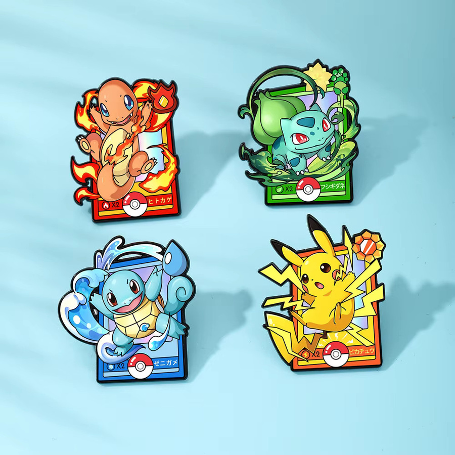 Bandai Metallbroschen Charmander Emaille-Pins, Unisex - Bild 3