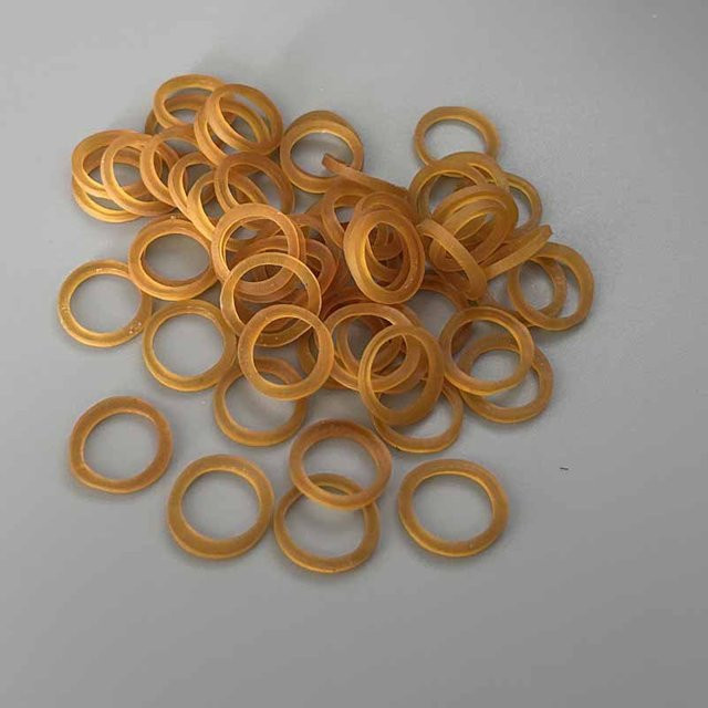 1300 Stück Mini-elastische Gummibänder in Gelb für Heimbüro und Bürobedarf - Bild 1