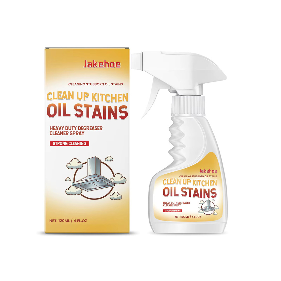 Jakehoe Küchen-Ölfleckenreiniger-Spray zur Tiefenreinigung und schnellen Zersetzung hartnäckiger Ölflecken, Weiß, 120ml - Bild 5