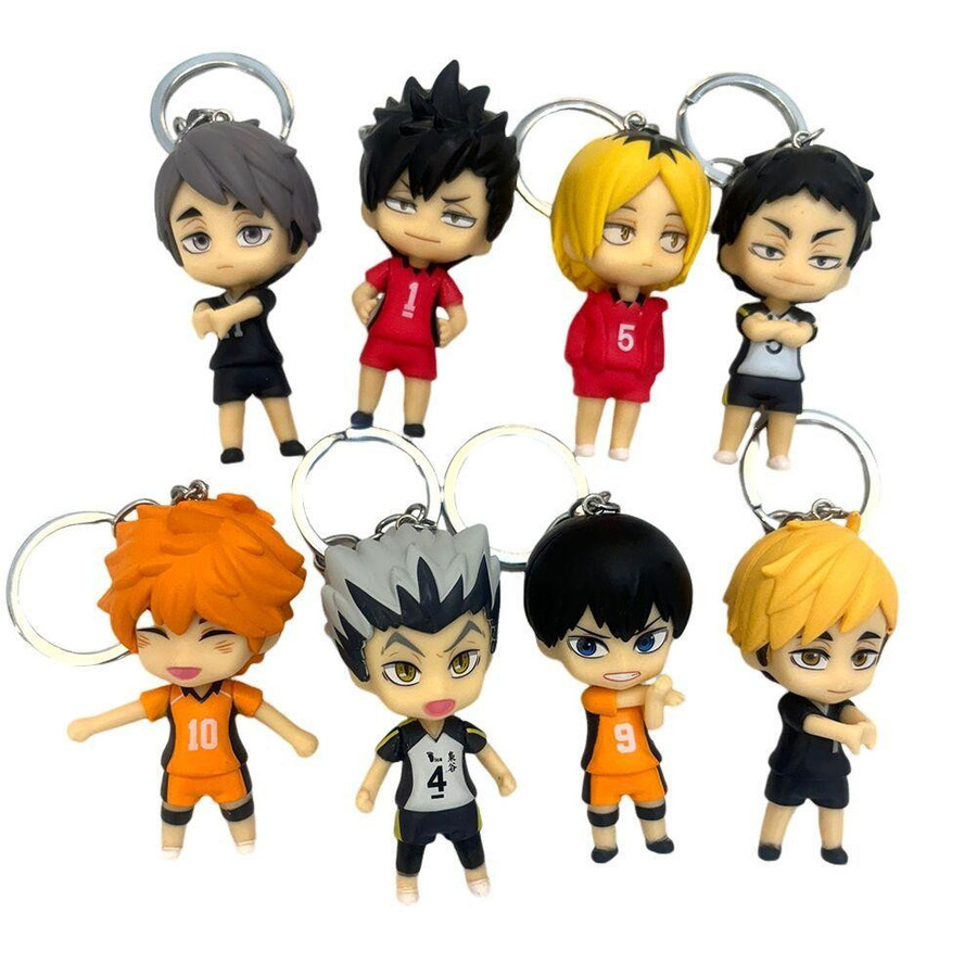 Yiran toy 1 Haikyu!! Kenma Kozume Shoyo Hinata Figur Schlüsselanhänger 8-teiliges Set - Bild 5