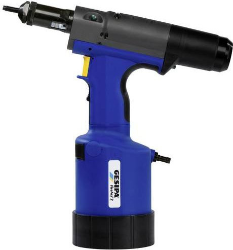 Gesipa Blindnietmuttern-Setzgerät FireFox 2 pneumatisch-hydraulisch in Blau mit 22.000 N Setzkraft und 10 mm Setzhub - Bild 1