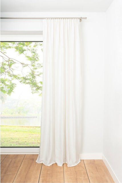Ondeco Schlaufenschal Balance Gardine blickdicht, Farbe: Weiß, Breite: 135 cm, Höhe: 245 cm - Bild 1