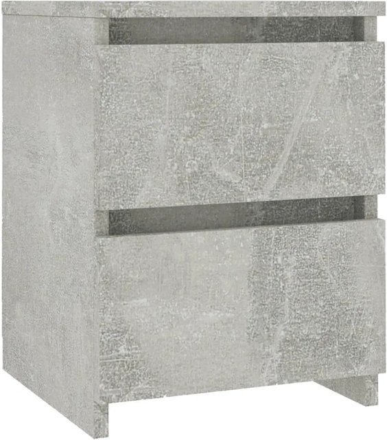 vidaXL Nachttisch aus Holzwerkstoff in Betongrau, B/T/H: 30 x 30 x 40 cm - Bild 1