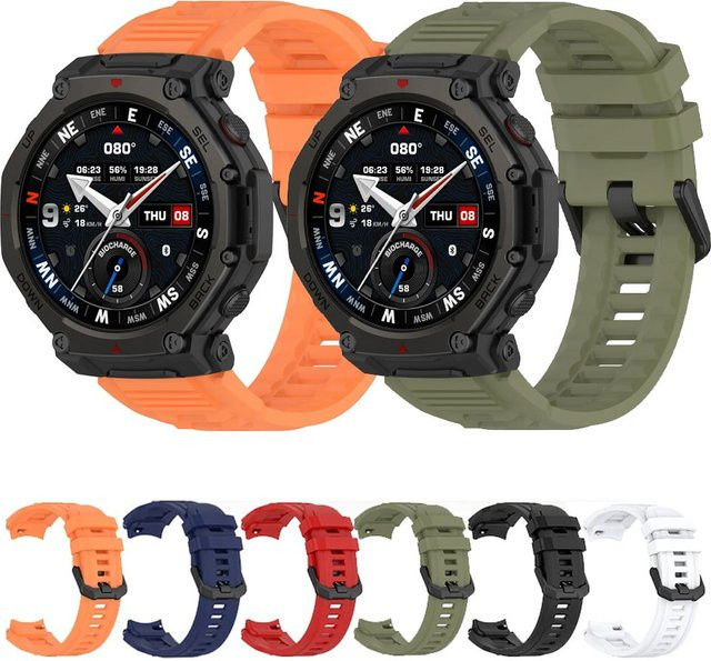 Uhrenarmband Silikon, Amazfit T-Rex3 Pro, Unisex, Bunt - Bild 1