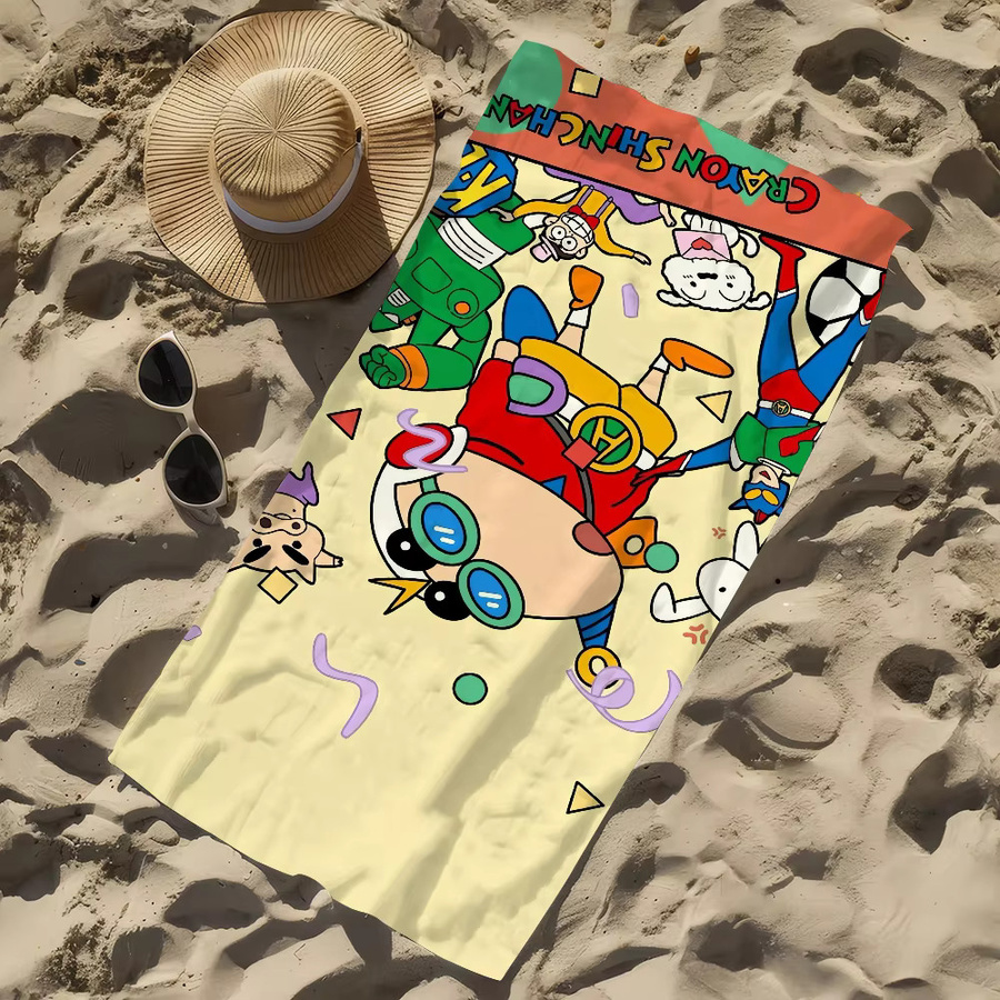 Crayon Shin-chan Anime Handtuch, schnell trocknend und weich, mehrfarbig - Bild 4