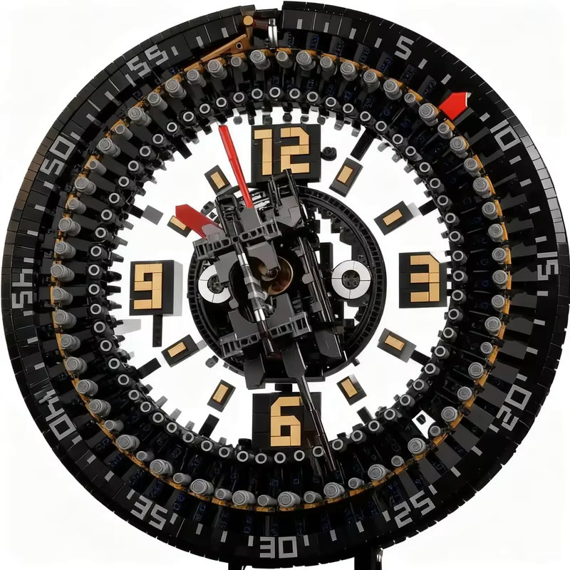 Akiyuki MOC Technik Mangle Rack Clock, DIY Modell, 5.016 Teile - Bild 3